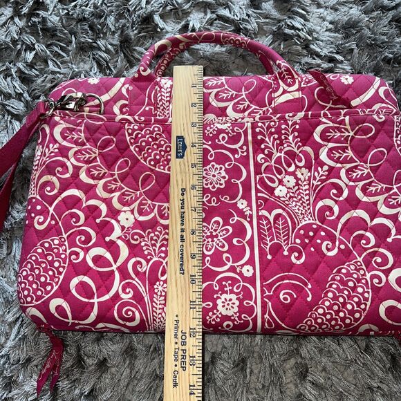 Vera Bradley Twirly Birds Pink Hardshell Laptop Case - Picture 16 of 16